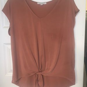 short sleeve blush pink blouse